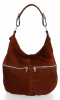 Kožené kabelka univerzální Genuine Leather hnědá 8309